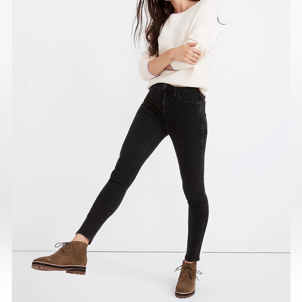 Madewell Petite 10" High-Rise Skinny Jeans in Starkey Wash